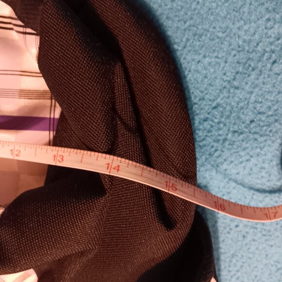 Tracker cross body bag / backpack black with purple white checkered design - Picture 5 of 5